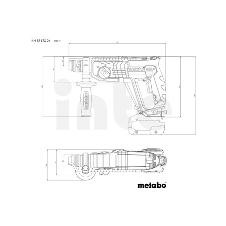 METABO KH 18 LTX 24 akumulátorové kladivo 601712840