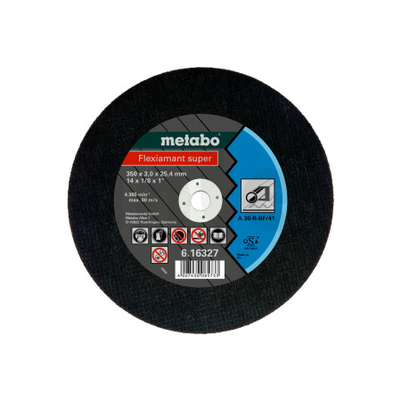METABO Flexiamant super 350x3,0x25,4 ocel, řezný kotouč, přímé provedení 616327000