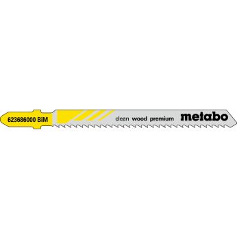 METABO 5 plátků pro přímočaré pily "clean wood premium" 74/ 2,5 mm, BiM 623686000
