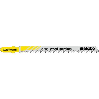 METABO 5 plátků pro přímočaré pily "clean wood premium" 91/ 3,0 mm, BiM 623696000