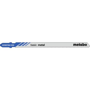 METABO 5 plátků pro přímočaré pily "basic metal" 106/ 2,0 mm, HSS 623697000