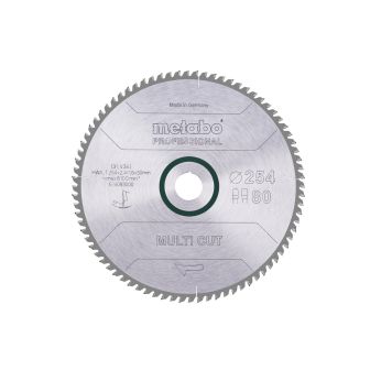 METABO Pilový kotouč "multi cut - professional", 254x2,4/1,6x30, Z80 FZ/TZ, 5° 628093000