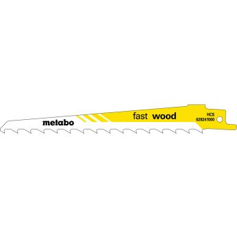 METABO 5 plátků pro pily ocasky "fast wood" 150 x 1,25 mm, HCS, 8,5 mm/ 3 TPI 628241000
