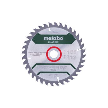 METABO Pilový kotouč "precision cut wood - classic", 165x2,2/1,4x20 Z36 WZ 15° 628281000