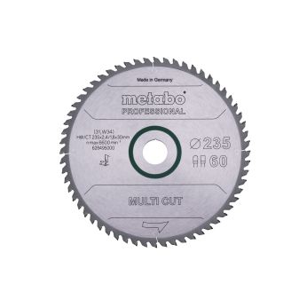 METABO Pilový kotouč "multi cut - professional", 235x2,4/1,8x30, Z60 FZ/TZ 5° 628495000