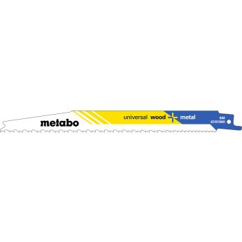 METABO 2 plátky pro pily ocasky "universal wood + metal" 200 x 1,25 mm, BiM, progresivní 631912000