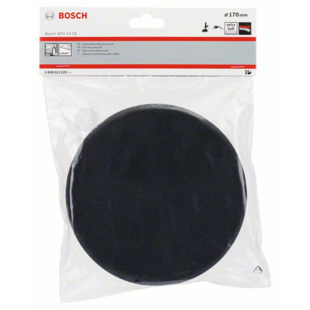 BOSCH Kotouč z pěnové hmoty extra měkký (černý), Ø 170 mm 2608612025
