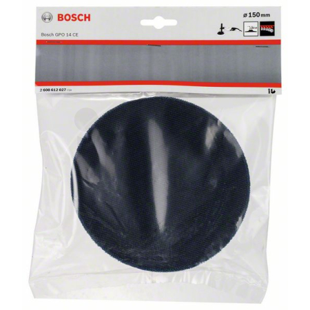 BOSCH Opěrný talíř M14, průměr 150 mm, se suchým zipem 2608612027