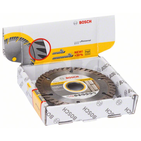 BOSCH Diamantový dělicí kotouč Standard for Universal 115 × 22,23 (balení 10 ks) 2608615058