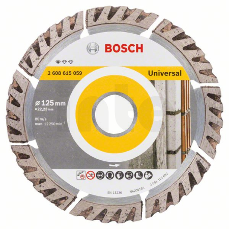 BOSCH Diamantový dělicí kotouč Standard for Universal 125 × 22,23 2608615059