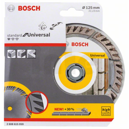 BOSCH Diamantový dělicí kotouč Standard for Universal 125 × 22,23 2608615059