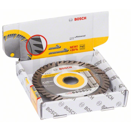 BOSCH Diamantový dělicí kotouč Standard for Universal 125 × 22,23 (balení 10 ks) 2608615060