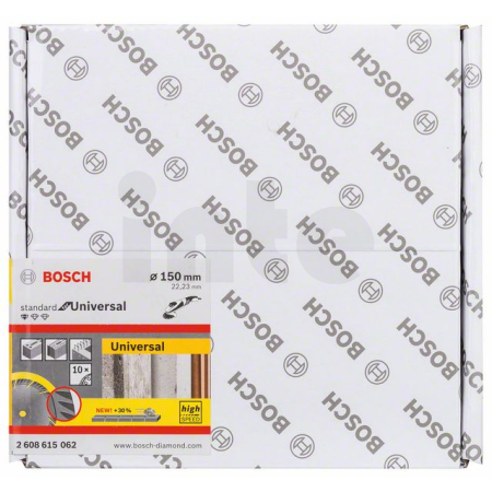 BOSCH Diamantový dělicí kotouč Standard for Universal 150 × 22,23 (balení 10 ks) 2608615062