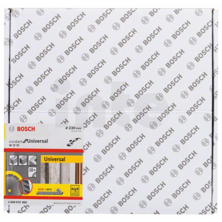 BOSCH Diamantový dělicí kotouč Standard for Universal 230 × 22,23 (balení 10  ks) 2608615066