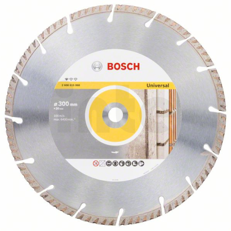BOSCH Diamantový dělicí kotouč Standard for Universal 300 × 20 2608615068