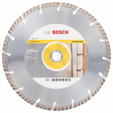 BOSCH Diamantový dělicí kotouč Standard for Universal 300 × 25,4 2608615069