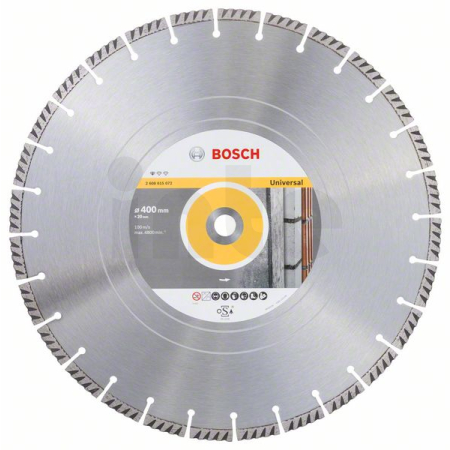 BOSCH Diamantový dělicí kotouč Standard for Universal 400 × 20 2608615072