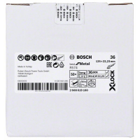 BOSCH Fíbrové brusné kotouče Best for Metal systému X-LOCK, Ø 125 mm, G 36, R574, 1 kus 2608619160