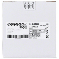 BOSCH Fíbrové brusné kotouče Best for Metal systému X-LOCK, Ø 125 mm, G 60, R574, 1 kus 2608619161