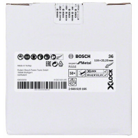 BOSCH Fíbrové brusné kotouče Expert for Metal systému X-LOCK, Ø 115 mm, G 36, R444, 1 kus 2608619166