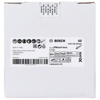BOSCH Fíbrový kotouč Best for Metal + Inox systému X-LOCK, 115 mm, G60, otvor ve tvaru hvězdy, R780 2608619179