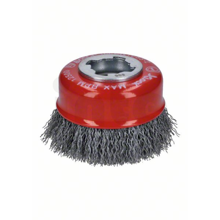 BOSCH Hrnkový kartáč systému X-LOCK, zvlněný drát, 75, nerezová ocel 2608620725