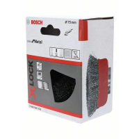 BOSCH Hrnkový kartáč systému X-LOCK, zvlněný drát, 75, nerezová ocel 2608620725