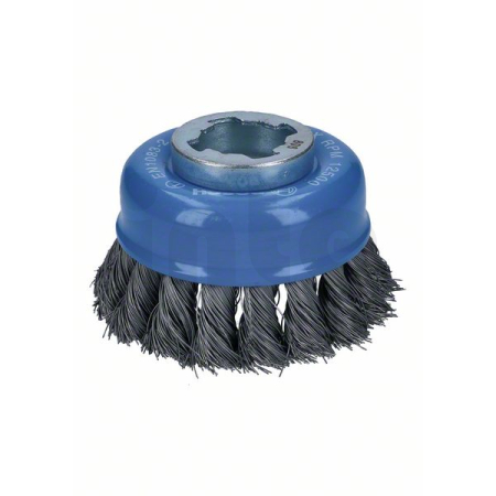 BOSCH Hrnkový kartáč systému X-LOCK, copánkový, 75, nerezová ocel 2608620726