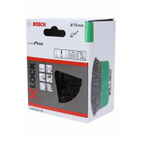 BOSCH Hrnkový kartáč systému X-LOCK, zvlněný, 75, nerezová ocel 2608620728