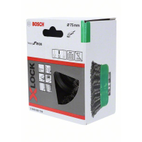 BOSCH Hrnkový kartáč systému X-LOCK, copánkový, 75, nerezová ocel 2608620729
