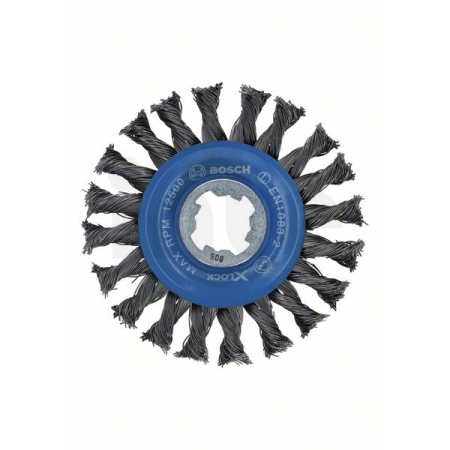 BOSCH Kotoučový drátěný kartáč systému X-LOCK, copánkový, 115, ocel 2608620731