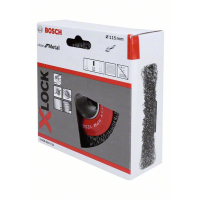 BOSCH Kotoučový drátěný kartáč systému X-LOCK, zvlněný drát, 115, ocel 2608620732