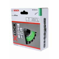 BOSCH Kotoučový kartáč systému X-LOCK, copánkový, 115, nerezová ocel 2608620733
