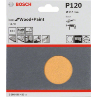 BOSCH 10dílná sada brusných papírů C470 2608605429