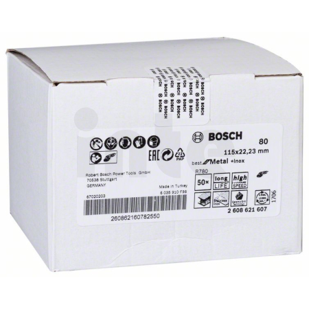 BOSCH Fíbrový brusný kotouč R780, Best for Metal + Inox 2608621607