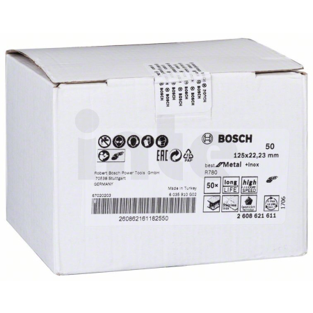 BOSCH Fíbrový brusný kotouč R780, Best for Metal + Inox 2608621611