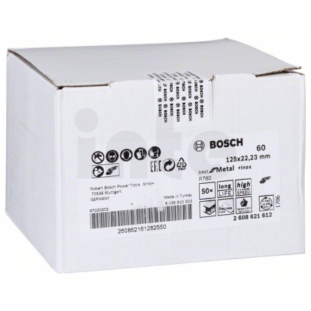 BOSCH Fíbrový brusný kotouč R780, Best for Metal + Inox 2608621612