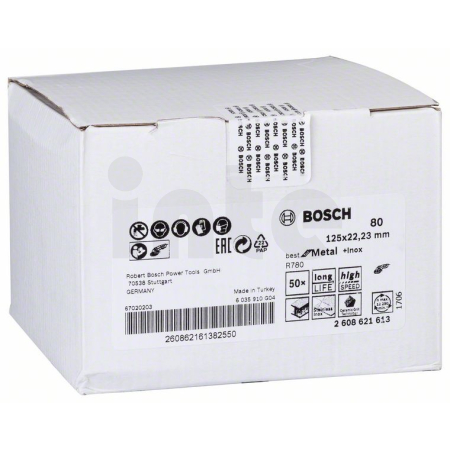 BOSCH Fíbrový brusný kotouč R780, Best for Metal + Inox 2608621613