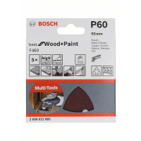 BOSCH Brusný papír F460 BfWP, G60, 93 mm, 5 ks 2608621685