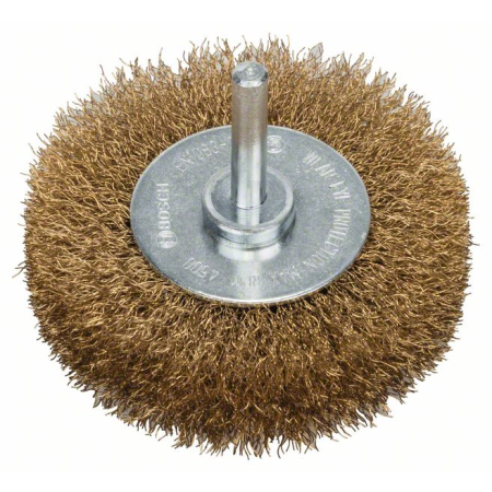 BOSCH Kotoučový drátěný kartáč, zvlněný drát, 75×0,2 mm, mosazný povrch 2608622054