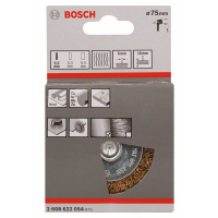 BOSCH Kotoučový drátěný kartáč, zvlněný drát, 75×0,2 mm, mosazný povrch 2608622054