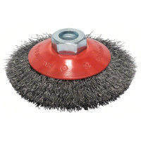 BOSCH Zkosený kartáč, zvlněný drát, 100 mm, ocel 2608622057