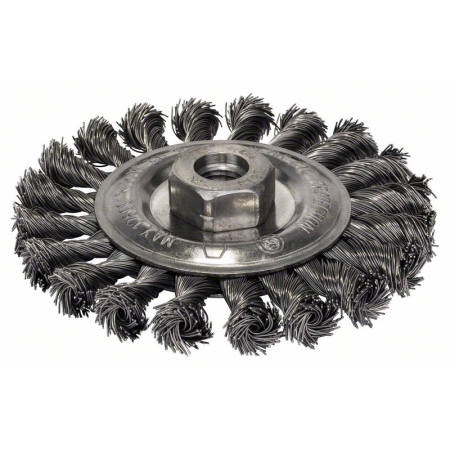 BOSCH Drátěný kotouč, copový, 115 mm, ocel 2608622059
