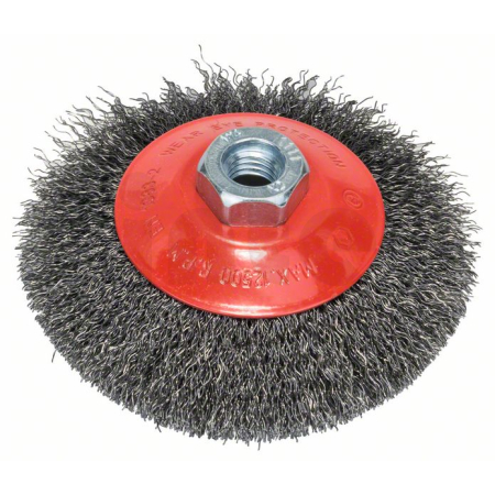 BOSCH Zkosený kartáč, zvlněný drát, 115 mm, ocel 2608622101
