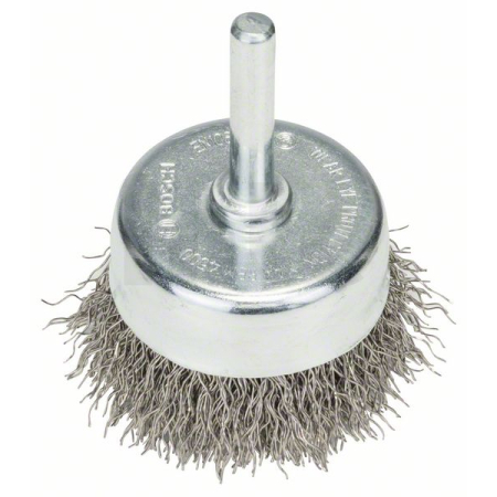 BOSCH Hrnkový kartáč, zvlněný drát, 50×0,3 mm, nerezová ocel 2608622117
