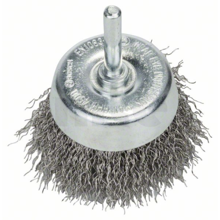 BOSCH Hrnkový kartáč, zvlněný drát, 60×0,3 mm, nerezová ocel 2608622118