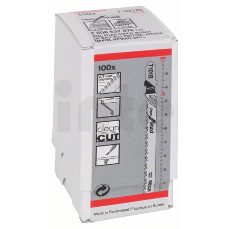BOSCH Pilový plátek do kmitací pily T 101 B, 100 ks 2608637876