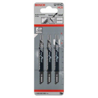 BOSCH Pilový plátek do kmitací pily U 111 C, 3 ks 2608630566