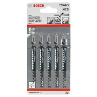BOSCH Pilový plátek do kmitací pily T 244 D, 5 ks 2608630058