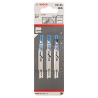 BOSCH Pilový plátek do kmitací pily U 118 A, 3 ks 2608631511
